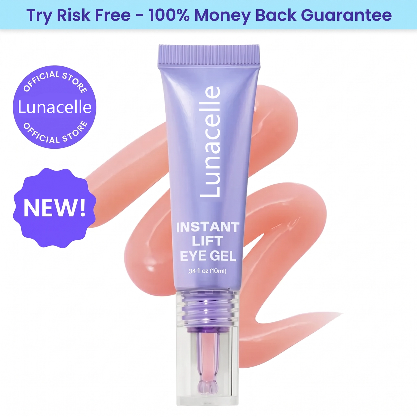 ✨ Lunacelle Instant Lift Eye Gel – Smooth Wrinkles & Reduce the Look of Under-Eye Bags 👁️💜