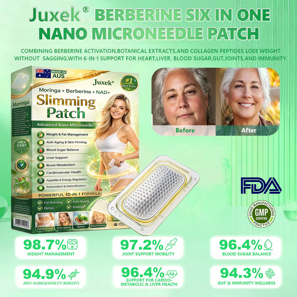 New 2026 Upgrade:  𝐉𝐮𝐱𝐞𝐤® 𝑩𝒆𝒓𝑏𝘦𝘳𝑖𝗇𝒆 𝟔-𝗶𝙣-𝟏 𝑁𝑎𝑛𝑜 𝘔𝘪𝘤𝘳𝘰𝘯𝘦𝘦𝘥𝘭𝘦 𝖯𝚊𝗍𝖼𝗁 with Science-Backed Formula